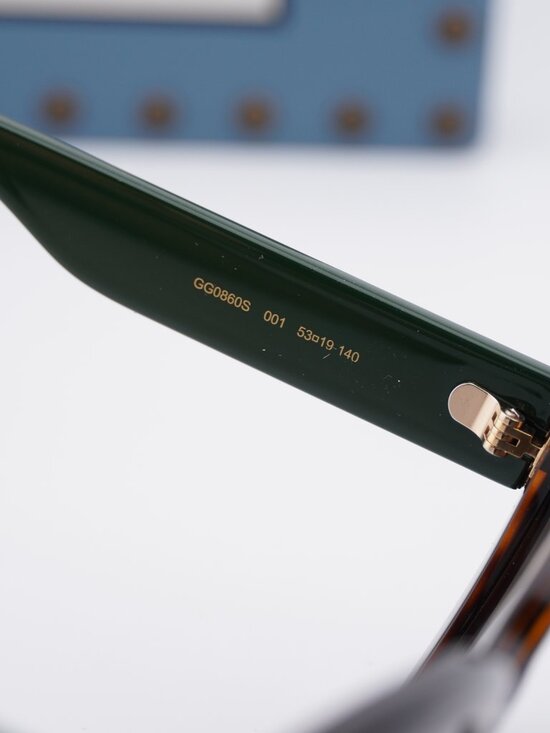 Gucci GG0860S 001 Square Sunglasses - Havana\\Brown Gradient main image 8